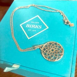 Birks MUSE silver pendant necklace